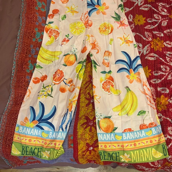 Tropical Print Jumpsuit NWOT - Picture 8 of 13